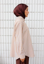 Load image into Gallery viewer, Suha Stripe Top (Nude Brown)