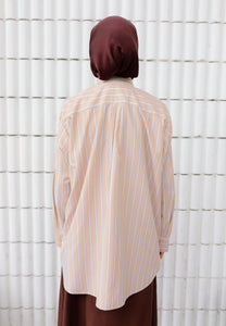 Suha Stripe Top (Nude Brown)