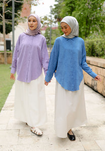 Leena Curved Top (Lilac)