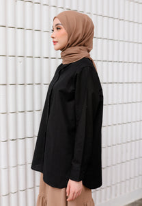 Erum Linen Top (Black)