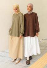 Load image into Gallery viewer, Zoe Curved T-Shirt (Dark Choco)