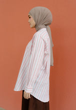 Load image into Gallery viewer, Nouf Stripe Top (Pink White)