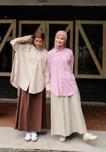 Suha Stripe Top (Pastel Pink)