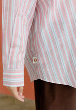 Load image into Gallery viewer, Nouf Stripe Top (Pink White)