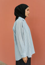 Load image into Gallery viewer, Nouf Stripe Top (Blue-Black)