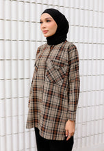 Load image into Gallery viewer, Sophia Checkered Top (Black)