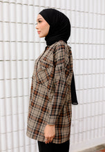 Load image into Gallery viewer, Sophia Checkered Top (Black)
