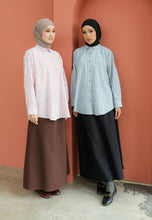 Load image into Gallery viewer, Nouf Stripe Top (Blue-Black)