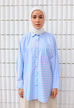 Load image into Gallery viewer, Suha Stripe Top (Baby Blue)