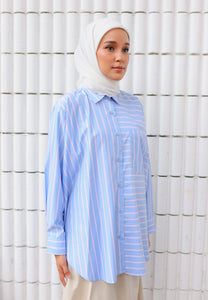 Suha Stripe Top (Baby Blue)