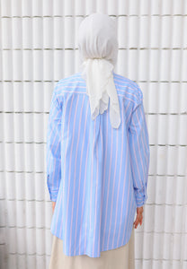 Suha Stripe Top (Baby Blue)