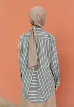 Load image into Gallery viewer, Nouf Stripe Top (Grey Brown)