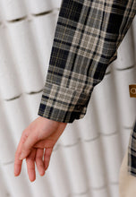 Load image into Gallery viewer, Sophia Checkered Top (Dark Blue)