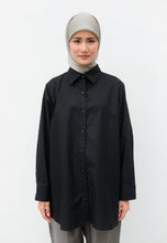 Load image into Gallery viewer, Erum Linen Top (Black)