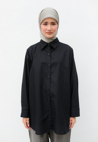 Erum Linen Top (Black)