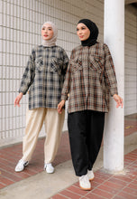 Load image into Gallery viewer, Sophia Checkered Top (Black)
