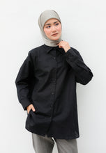 Load image into Gallery viewer, Erum Linen Top (Black)
