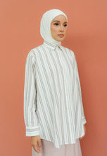 Load image into Gallery viewer, Nouf Stripe Top (Brown White)