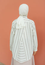 Load image into Gallery viewer, Nouf Stripe Top (Brown White)
