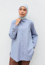 Load image into Gallery viewer, Erum Linen Top (Sky Blue)