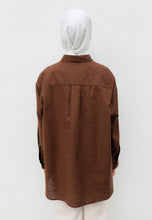 Load image into Gallery viewer, Erum Linen Top (Dark Brown)