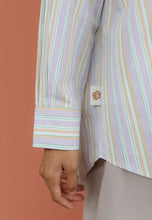 Load image into Gallery viewer, Nouf Stripe Top (Purple Brown)