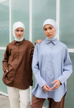Load image into Gallery viewer, Erum Linen Top (Dark Brown)