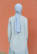 Load image into Gallery viewer, Nouf Stripe Top (Blue Pink)