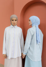 Load image into Gallery viewer, Nouf Stripe Top (Blue Pink)