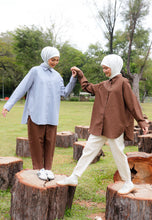 Load image into Gallery viewer, Erum Linen Top (Dark Brown)