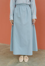 Load image into Gallery viewer, Armel Cotton Skirt (Dusty Blue)