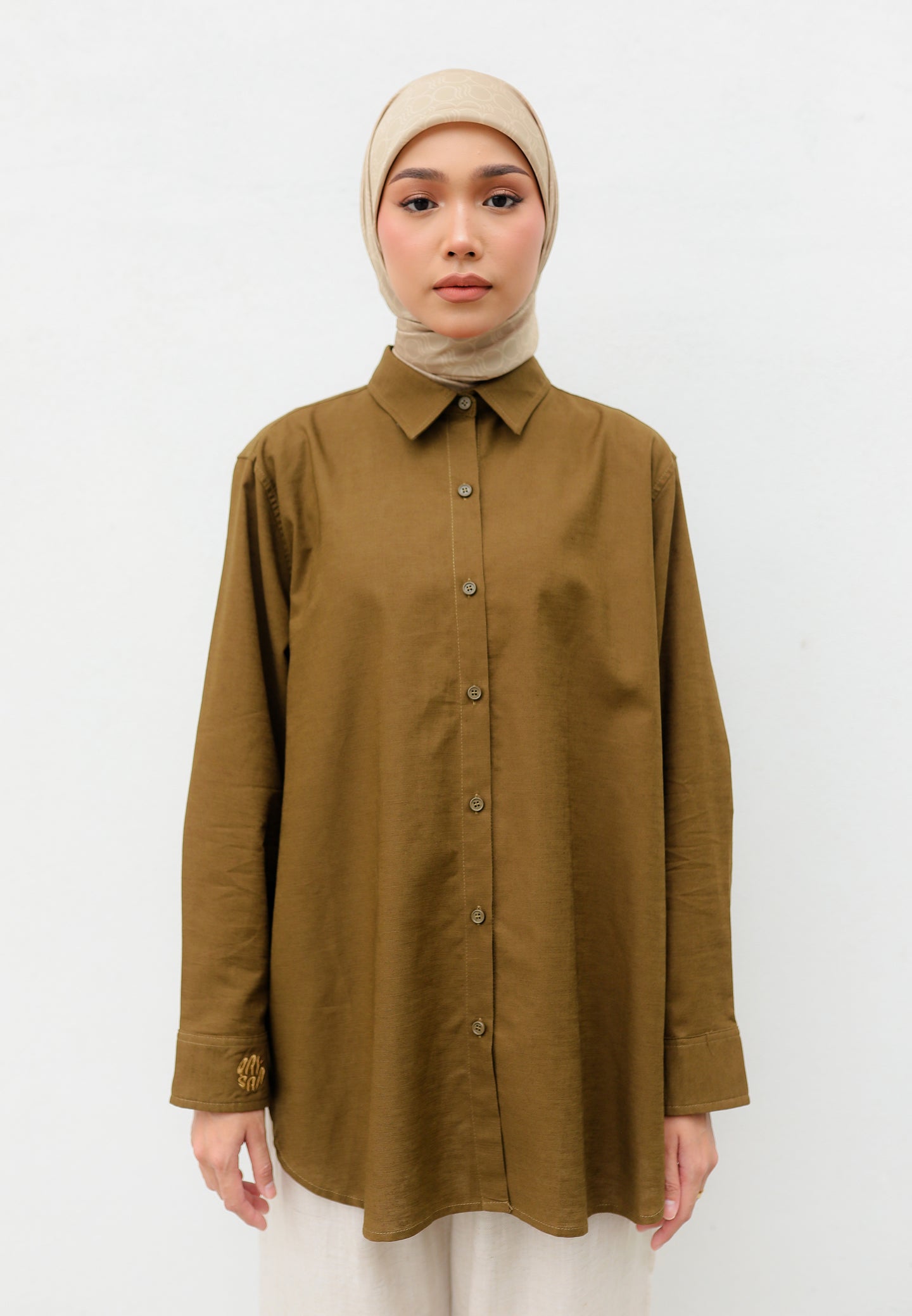 Erum Linen Top (Seaweed)