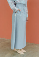Load image into Gallery viewer, Armel Cotton Skirt (Dusty Blue)