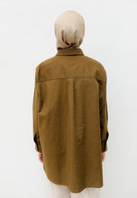 Load image into Gallery viewer, Erum Linen Top (Seaweed)