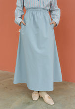 Load image into Gallery viewer, Armel Cotton Skirt (Dusty Blue)
