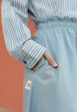 Load image into Gallery viewer, Armel Cotton Skirt (Dusty Blue)