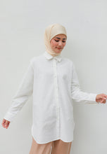 Load image into Gallery viewer, Erum Linen Top (Pearl White)