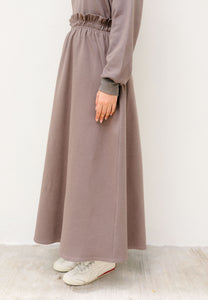 Zoe Flare Skirt (Taupe)