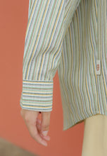 Load image into Gallery viewer, Nouf Stripe Top (Mustard Green)