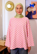 Load image into Gallery viewer, Hana Polka T-Shirt (Pink Green)