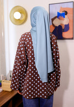 Load image into Gallery viewer, Hana Polka T-Shirt (Blue Choco)