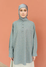 Load image into Gallery viewer, Ziva Stripe Top (Grey)