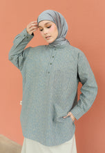 Load image into Gallery viewer, Ziva Stripe Top (Grey)