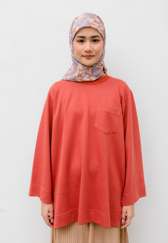 Zen Boxy T-Shirt (Brick Orange)