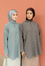 Load image into Gallery viewer, Ziva Stripe Top (Grey)