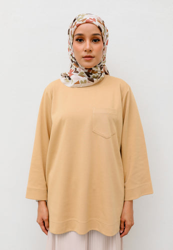 Zen Boxy T-Shirt (Light Brown)