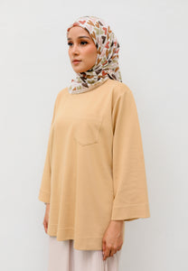 Zen Boxy T-Shirt (Light Brown)