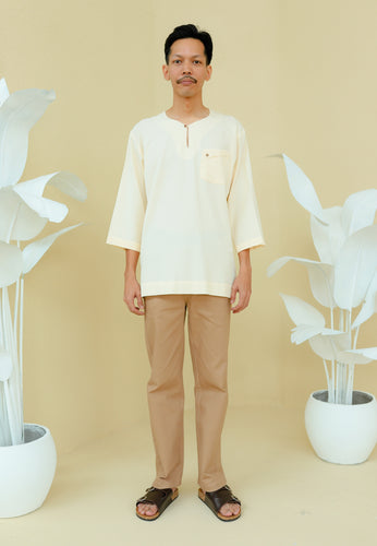 Kerabat Kurta Men (Cream)