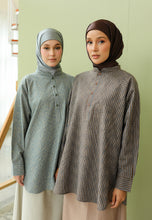 Load image into Gallery viewer, Ziva Stripe Top (Dark Choco)