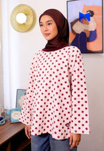 Load image into Gallery viewer, Hana Polka T-Shirt (Pink Wine)